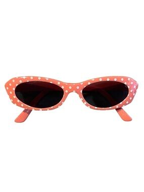 Janie and Jack Citrus Breeze Kids Coral Pink Polka Dot Sunglasses